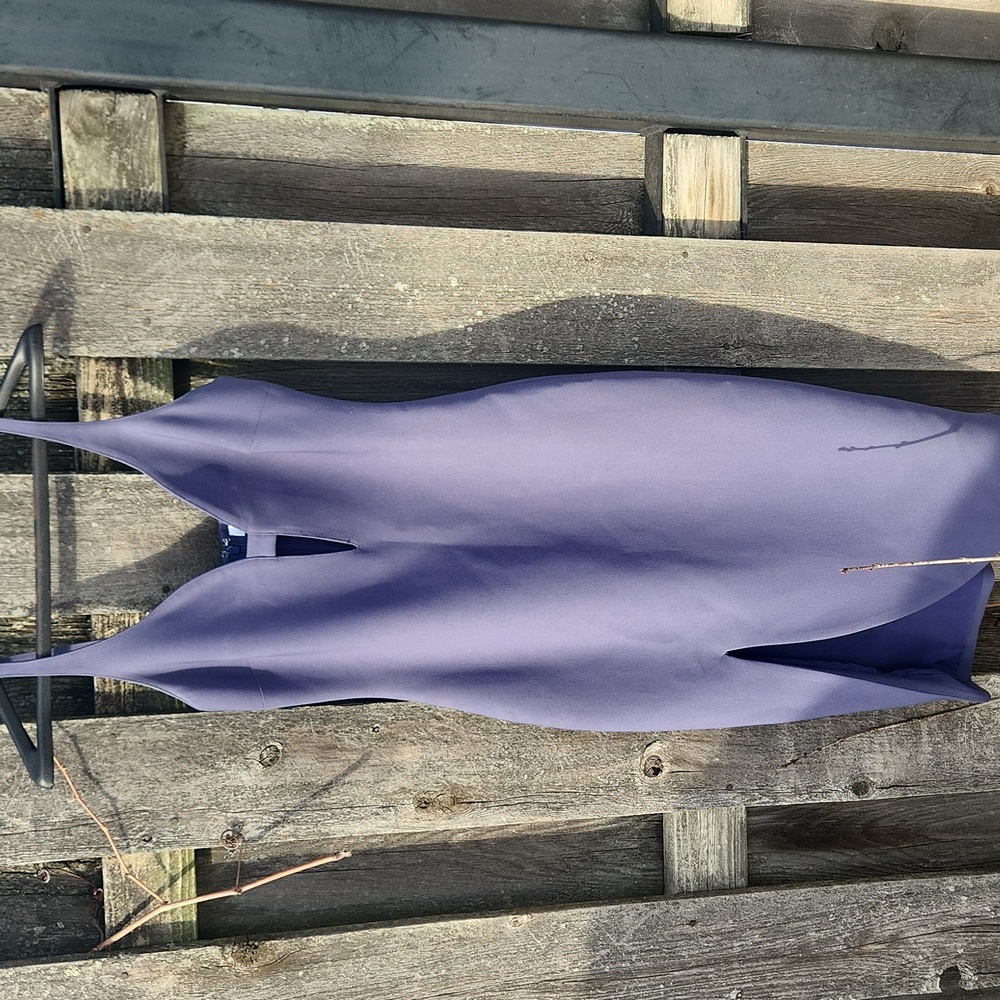 Elizabeth and James Grayish Blue  Tank W/ High Slit Dress Sz 4